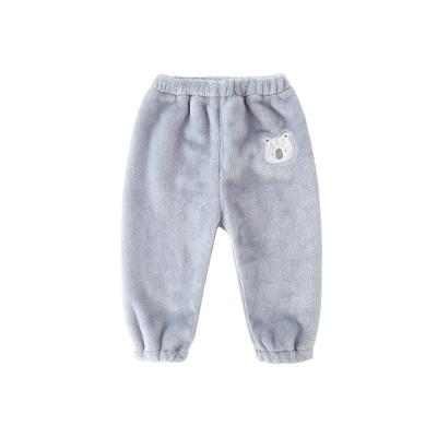 宝宝睡裤秋冬儿童珊瑚绒裤子