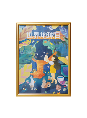 开启式铝合金电梯挂墙营业执照框