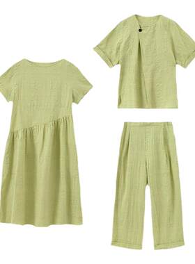 JNBYHOME女棉麻家居服