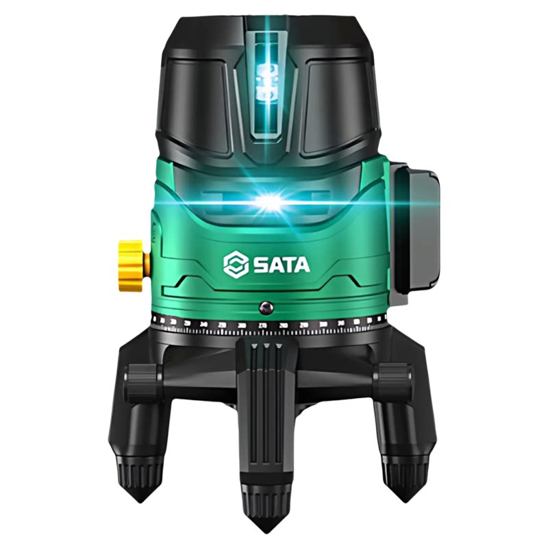 SATA世达激光水平仪自动调平35蓝绿激光户外高精度土木工程水平仪