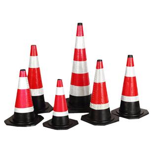 橡胶警示牌路锥反光路障雪糕桶锥形桶隔离墩道路施工安全高速分流