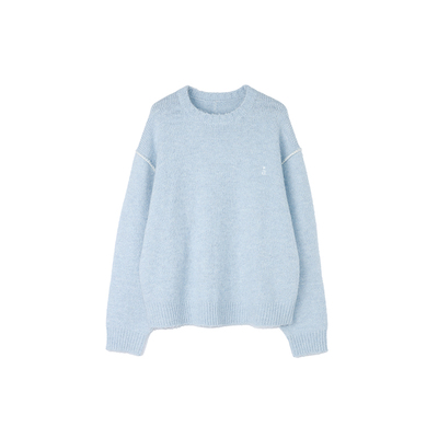 咆哮野兽粗针羊毛毛衣