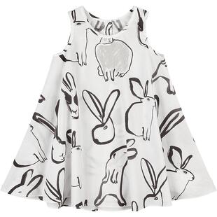 江南布衣童装连衣裙纯棉圆领印花A型公主裙夏女童儿童jnbybyjnby