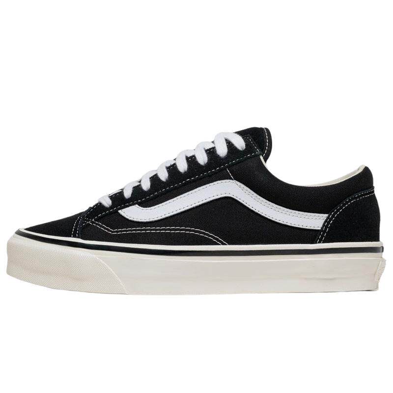 Vans Premium Old Skool 36高阶黑白麂皮帆布休闲板鞋VN000E8VBPT