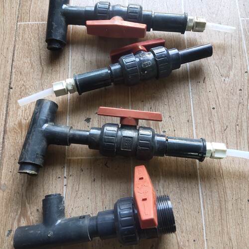 溢价-积水PVC双由令洁净球阀DN15，，，4