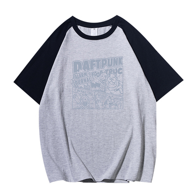 240g重磅纯棉短袖休闲插肩袖夏装