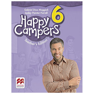 克米伦Macmillan7-12岁少儿小学教辅教案教师指导用书Happy campers 6级别原版进口小学英语教材 纯全英文版正版原著英语书籍