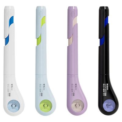 晨光笔式修正带小学生专用可替换芯改正带胶带初高中生高颜值ins风女生去字无痕改错带三年级静音笔型涂改带