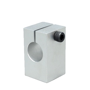 WQM支柱固定夹带螺纹安装支架WQMU铝固定轴承座单孔管夹标准SK