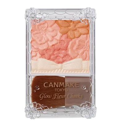 canmake花瓣腮红膨胀色自然高光