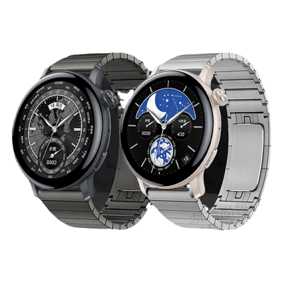 适用vivowatch5手表watchgt2新款iqoo保时捷不锈钢带watch3月光白watch2运动GT智能星辉皓月男生腕带女生表链