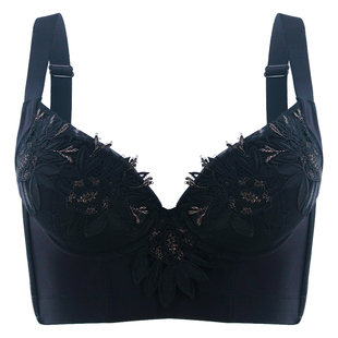 图薇娜黑色调整型内衣莫代尔小胸聚拢文胸白色收副乳防下垂胸罩女