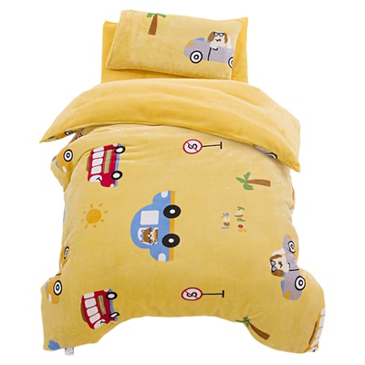 儿童被套加绒幼儿园牛奶绒被罩