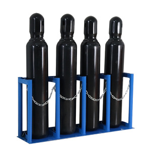 实验室4L5L8L氧气瓶固定支架防倒架安全存放架放置架钢瓶固定架
