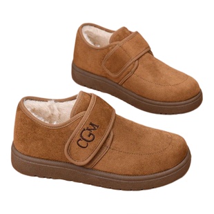 冬季新款老北京棉鞋女加绒加厚保暖防滑中老年妈妈棉鞋软底雪地靴