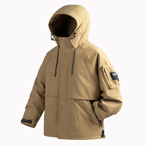 ALLIN 户外男士羽绒服冬季加厚保暖潮牌连帽防寒服情侣款工装外套