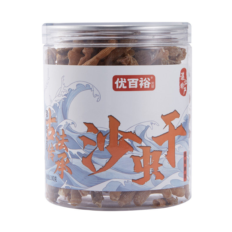 优百裕盐炒沙虫干即食海味零食