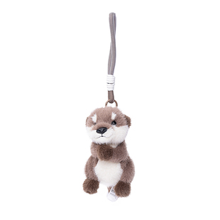 可爱软萌水獭毛绒挂件女包包装饰小玩偶车钥匙扣汽车挂饰毛绒玩具