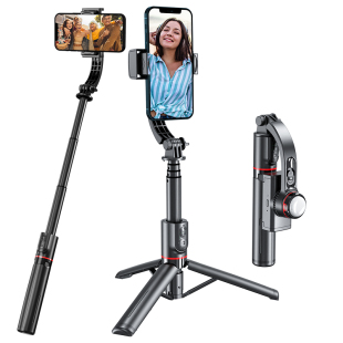 【防抖云台稳定器】靓点拍手机自拍杆三脚架2024新款全自动跟拍自拍神器360度旋转手持拍照拍摄支架便携式