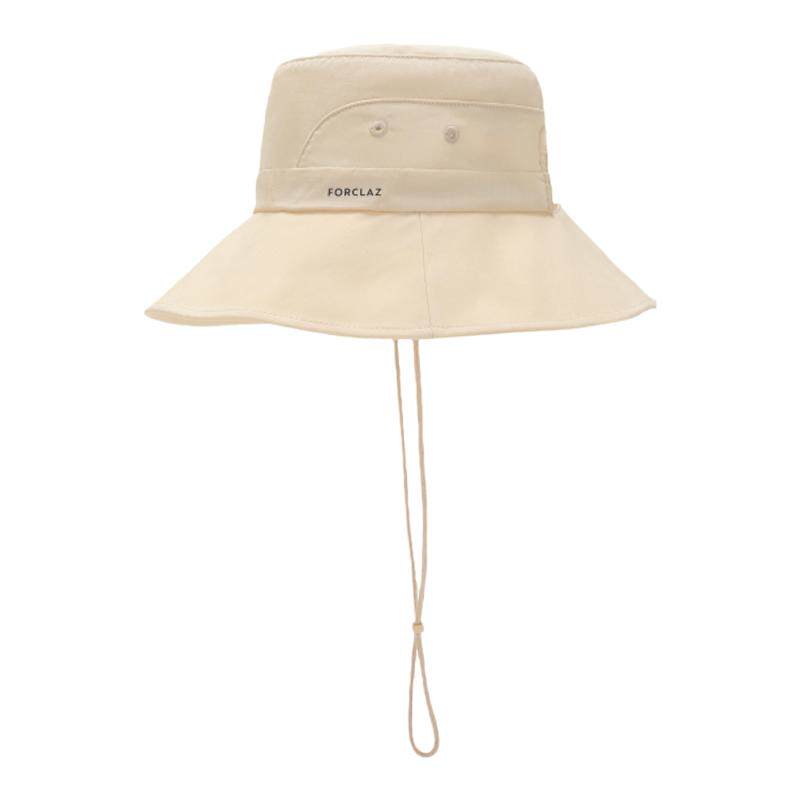 迪卡侬女士防晒帽防紫外线夏季户外渔夫帽