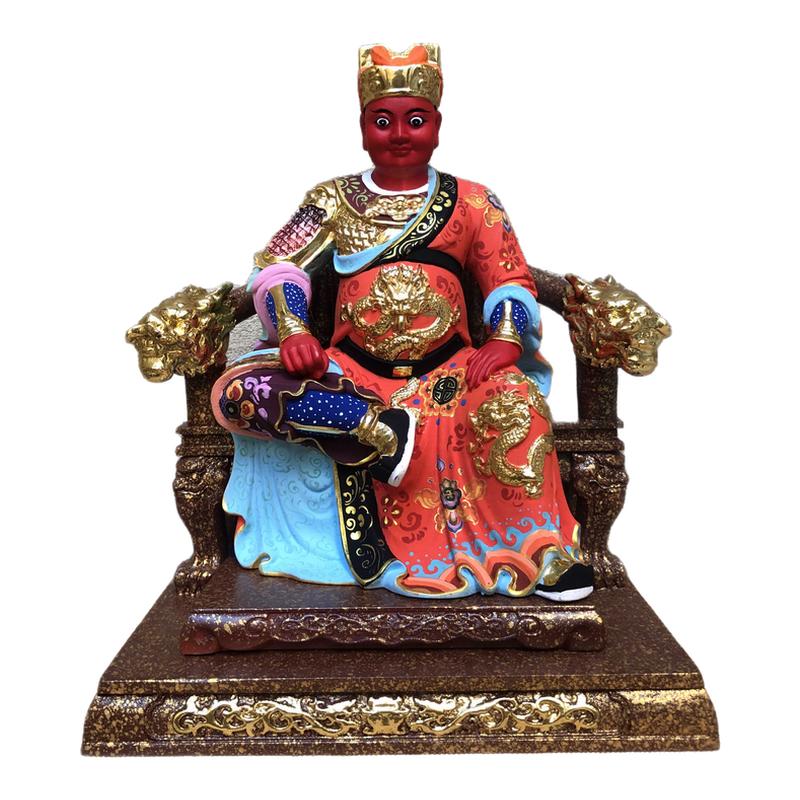 实木雕刻彩绘款郭府圣王广泽尊王