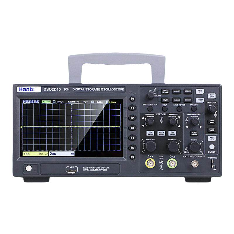 Hantek汉泰数字示波器DSO2C10/DSO2D15带宽150MHz双通道带信号源