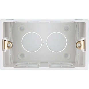 公牛118型二位120暗装底盒开关插座暗盒接线盒预埋电线下线盒子