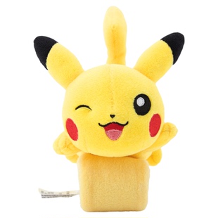 宝可梦pokemon玩偶皮卡丘新叶喵趴趴肩毛绒肩膀挂件玩具公仔周边