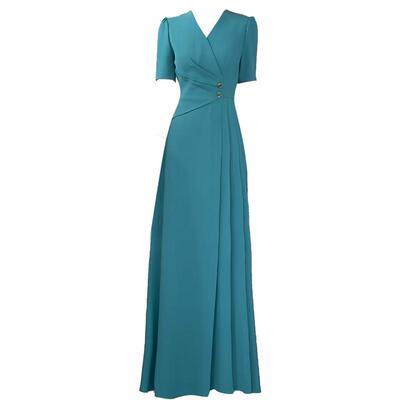 通勤时尚重要场合长款连衣裙