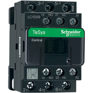 施耐德交流接触器LC1D09F7C三相常开9A 线圈AC220V110VDC24V Q7C