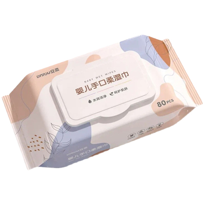 80抽大包加厚婴儿湿巾大包装特价