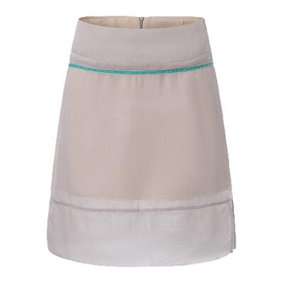 cheapartlabel浅灰雪纺直筒半裙