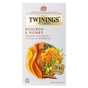 twinings英国川宁蜂蜜味路易波士花草茶无咖啡因南非博士茶袋泡茶