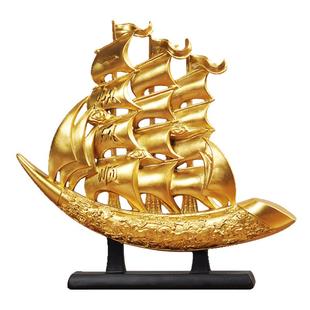 一帆风顺帆船摆件家居酒柜玄关装饰品轻奢高档客厅办公室乔迁新居