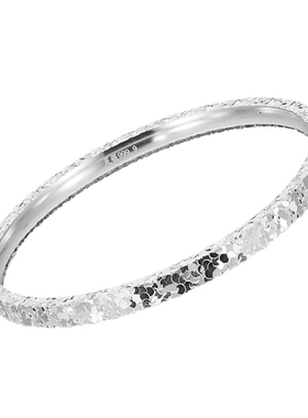 碎冰冰纯银手镯足银轻奢