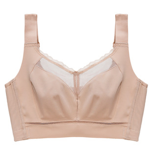 收副乳上托防下垂大胸显小聚拢粉底液无痕光面超薄款调整型文胸女