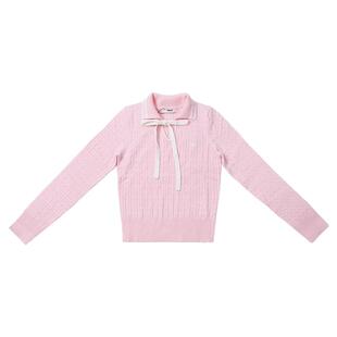 PGM 26秋季新款高尔夫女装针织毛衣长袖外套女士冬装上衣运动衣服