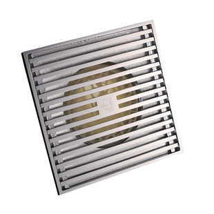 潜水艇地漏防臭拉丝面LTK75-15大面板15cm 露台大排量75-110管道