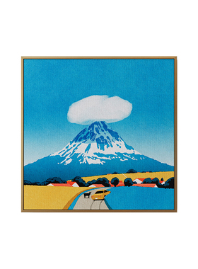 极简客餐厅风景装饰画儿童房挂画