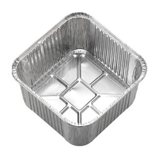 茶花空气炸锅专用铝箔盘方形圆形烧烤盘锡纸盒烘焙锡纸烤箱锡箔纸