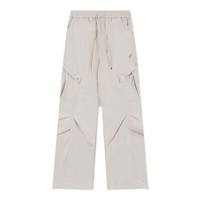 NOONOZ美式褶皱口袋工装休闲裤