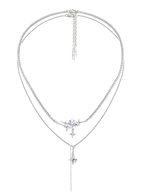 MASW麻秀高级感精致芒星项链时尚