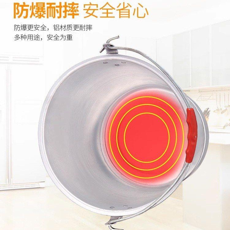 铝提桶加厚铝水桶铝桶圆桶带盖家用手提桶消防铝制提水桶加厚耐用