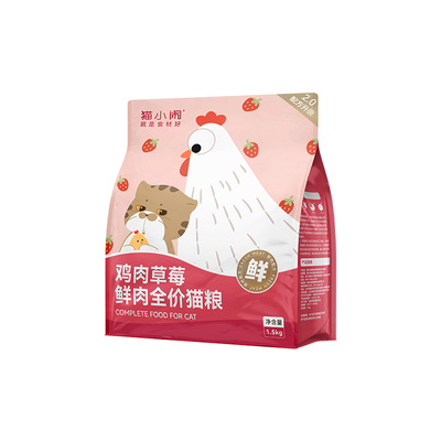 猫小闹草莓鸡鲜肉全价猫粮
