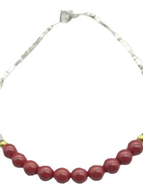 女款925银小众轻奢砂银朱砂手链