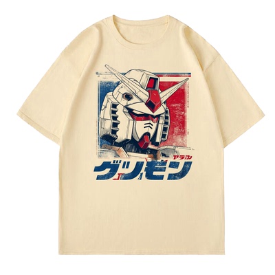 元祖高达 RX-78-2 经典机甲印花T恤动漫主题短袖
