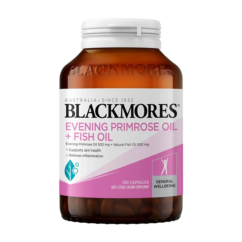 【自营】Blackmores澳佳宝月见草油+鱼油双效复合软胶囊女性100粒