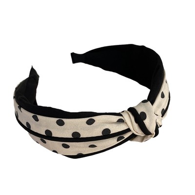 紫郡发箍布艺可爱圆点宽边