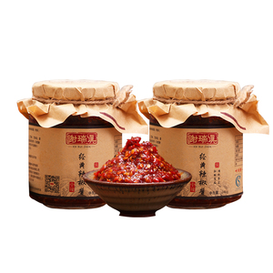 谢瑞真辣椒酱经典芝麻拌面瓶装