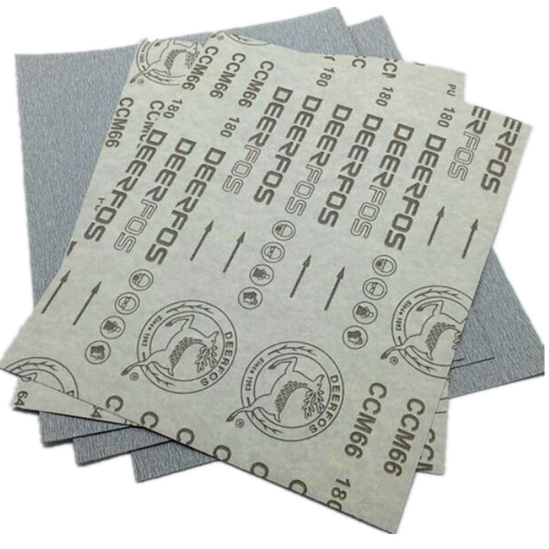 韩国鹿牌干磨砂纸进口涂层油漆木工红木家具手串打磨白砂干磨砂纸